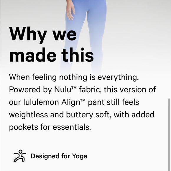 align 25" pockets wild indigo size 0 lululemon nwt - Picture 12 of 13